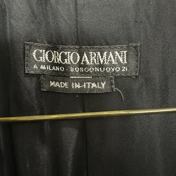 Women’s size 2 Giorgio Armani full length black wool coat - Picture 4 of 6